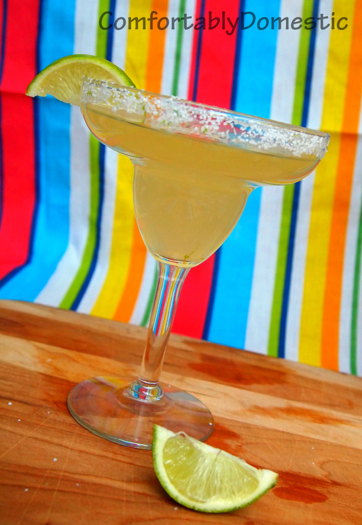 REAL Margaritas, made with homemade sour mix, are the perfect way to celebrate Cinco de Mayo or the Kentucky Derby. | ComfortablyDomestic.com